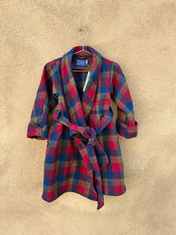 1960's Plaid Pendleton Child's Robe