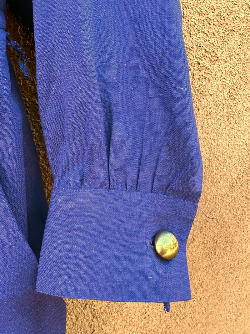 Purple Raw Silk Romper by Argenti Petites - needs cleaning