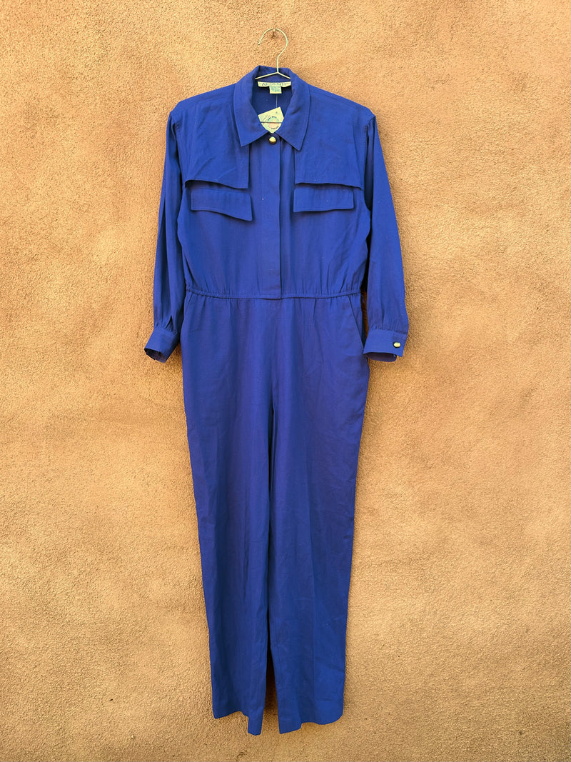 Purple Raw Silk Romper by Argenti Petites - needs cleaning