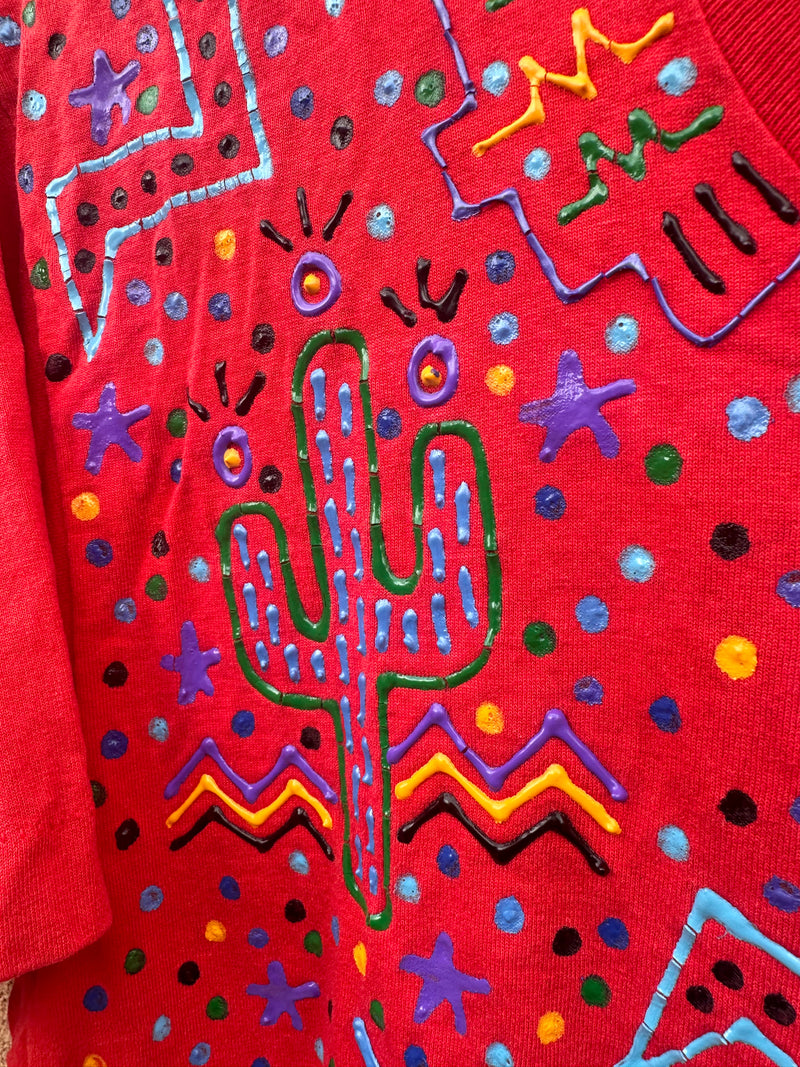 Puff Paint Southwestern Hand Made Dress