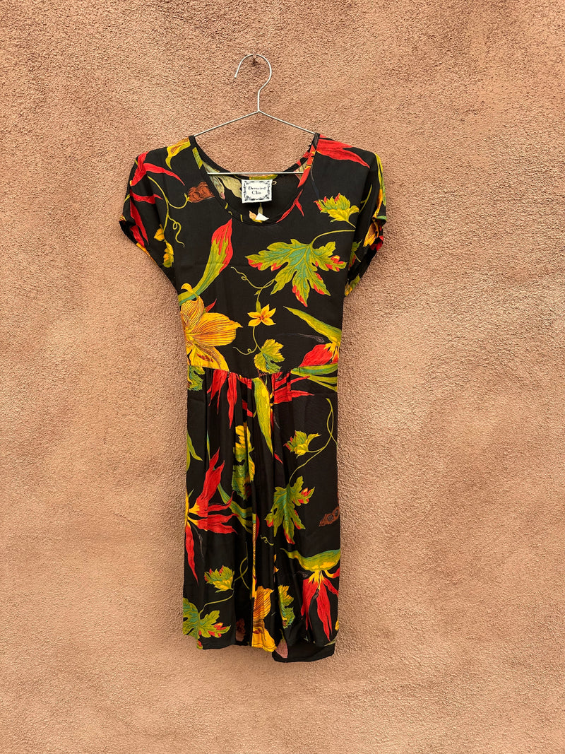 Dressing Clio Floral Rayon Dress