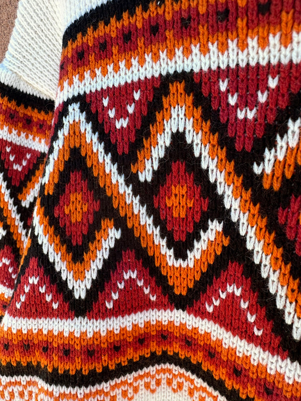 70’s “Snowdrift” Casual Chic Boho Sweater