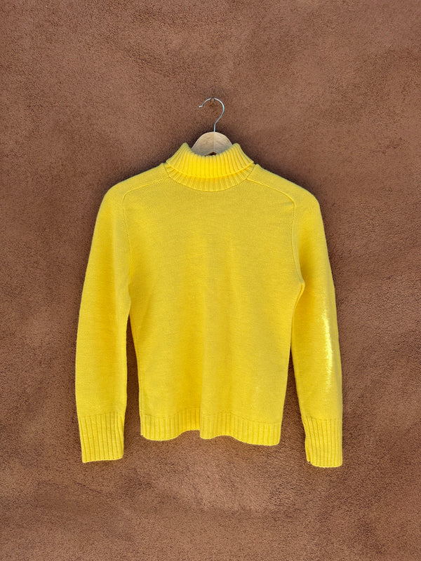 Yellow Turtleneck Sweater