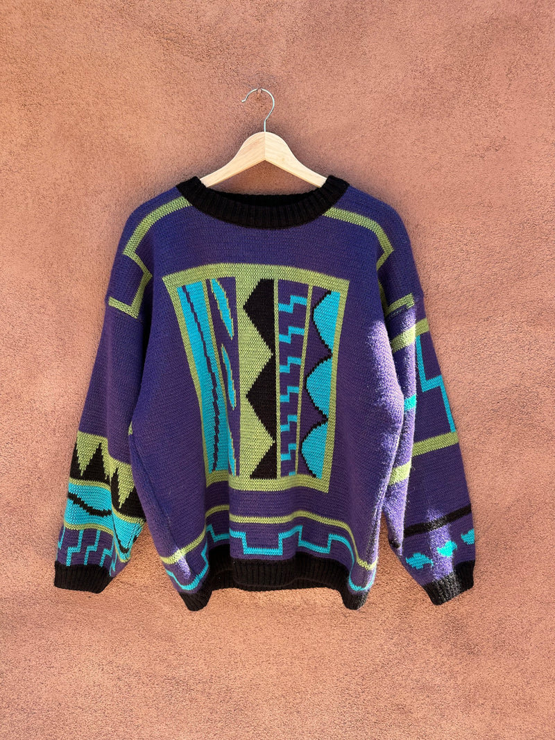 1980's Abstract Ski Sweater