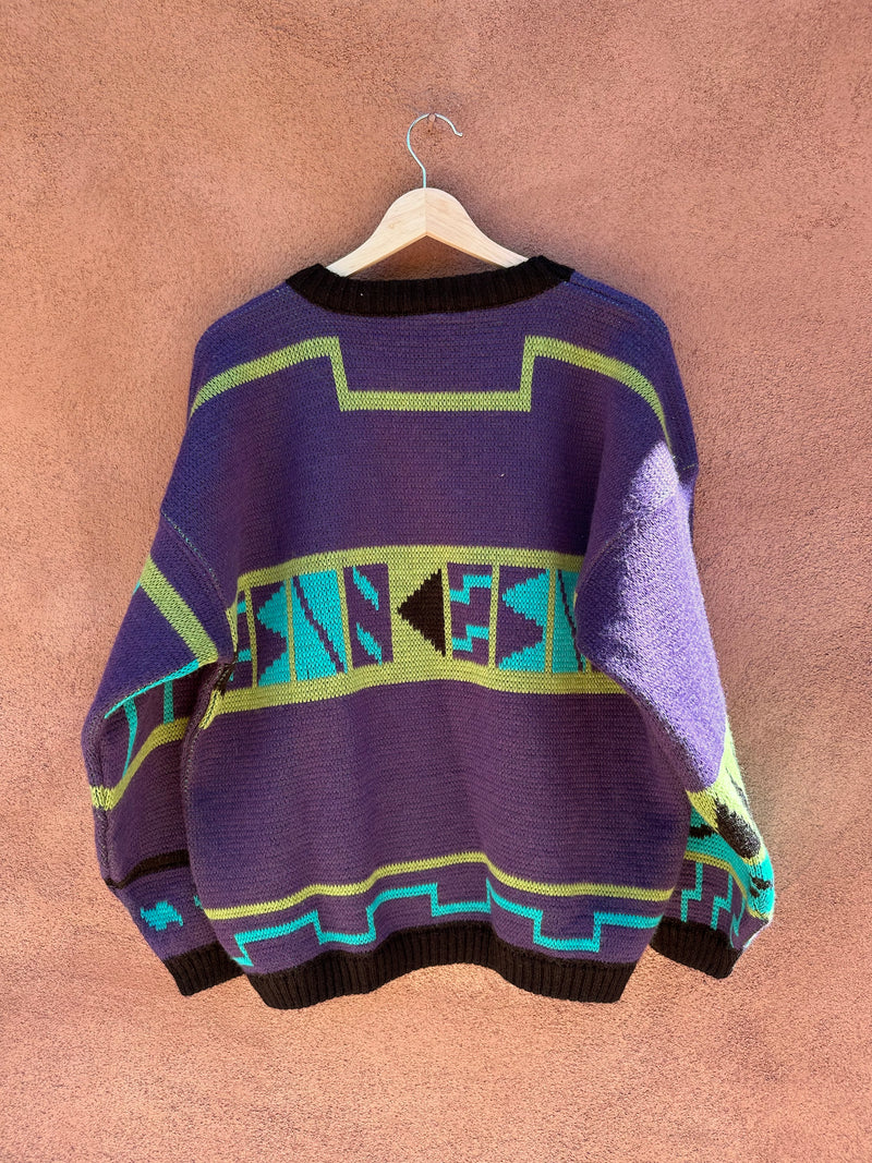 1980's Abstract Ski Sweater