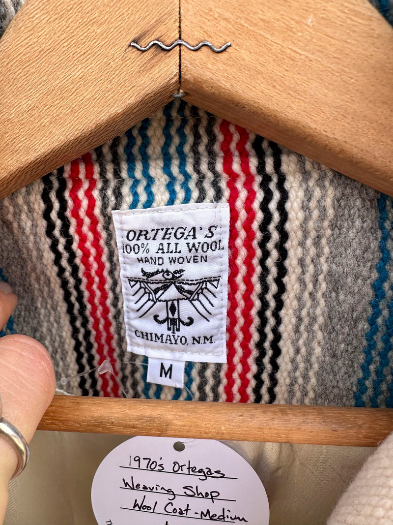 1970's Ortega's Weaving Shop Long Wool Coat - Medium