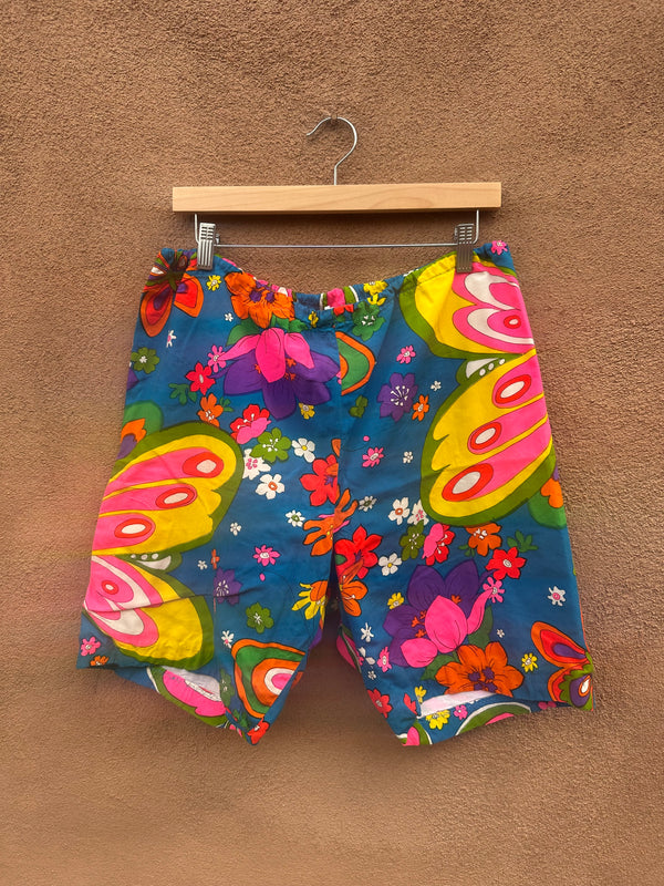 Handmade 1960's Psychodelic Shorts - as is