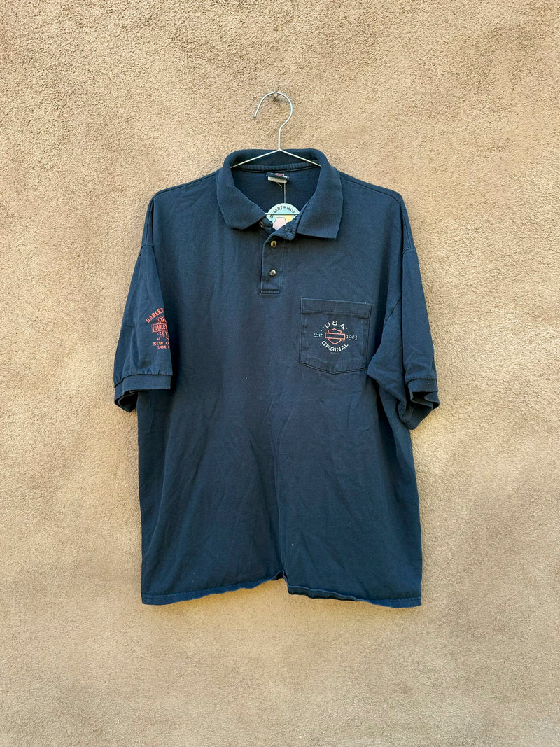 Black Harley Davidson Polo Shirt