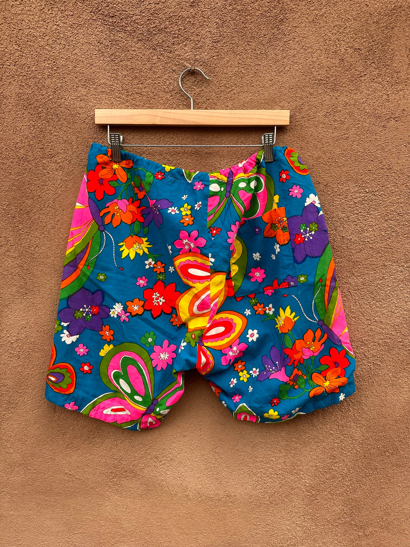 Handmade 1960's Psychodelic Shorts - as is
