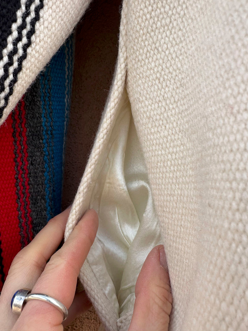 1970's Ortega's Weaving Shop Long Wool Coat - Medium