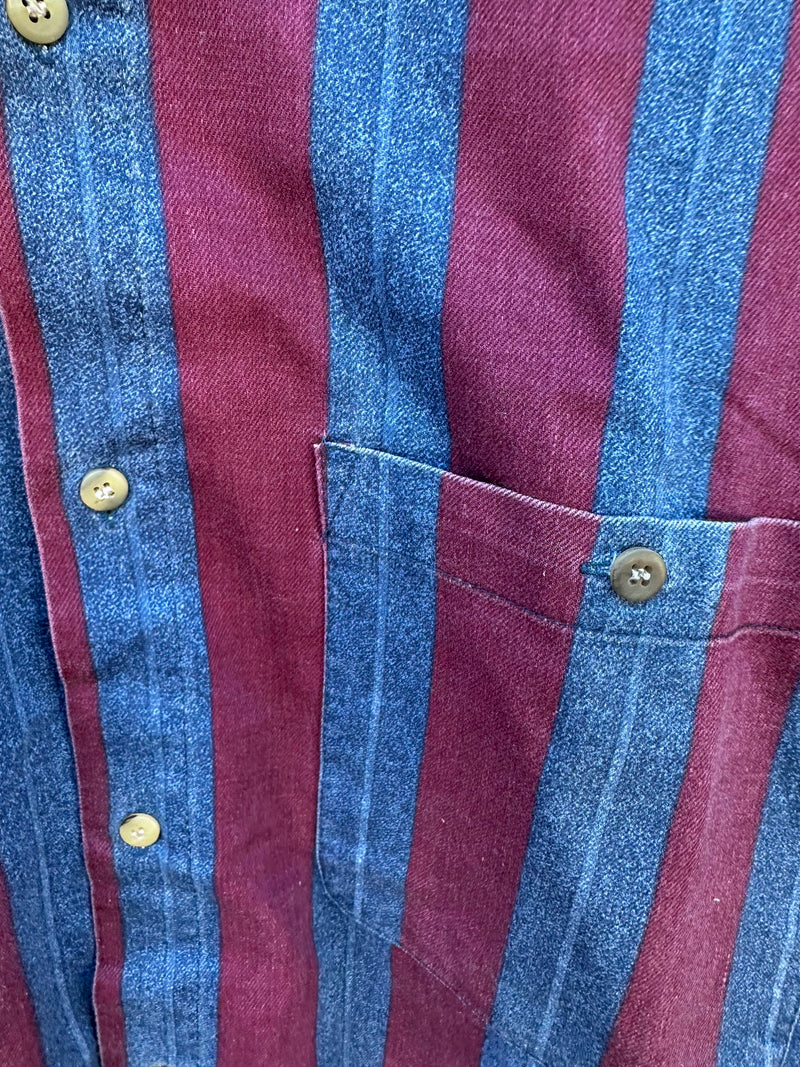 Striped Cotton Long Sleeve Shirt by Blazer