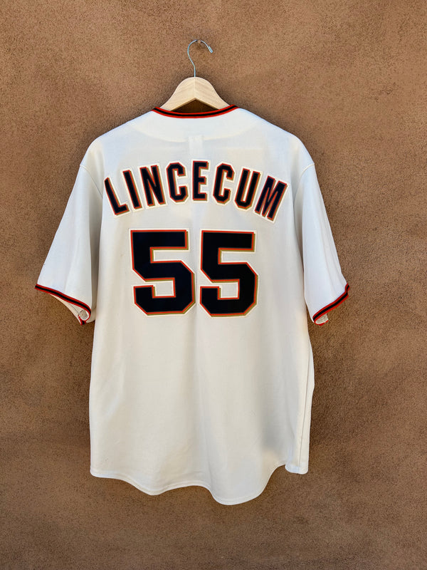 Off White S.F. Giants Tim Lincecum Jersey