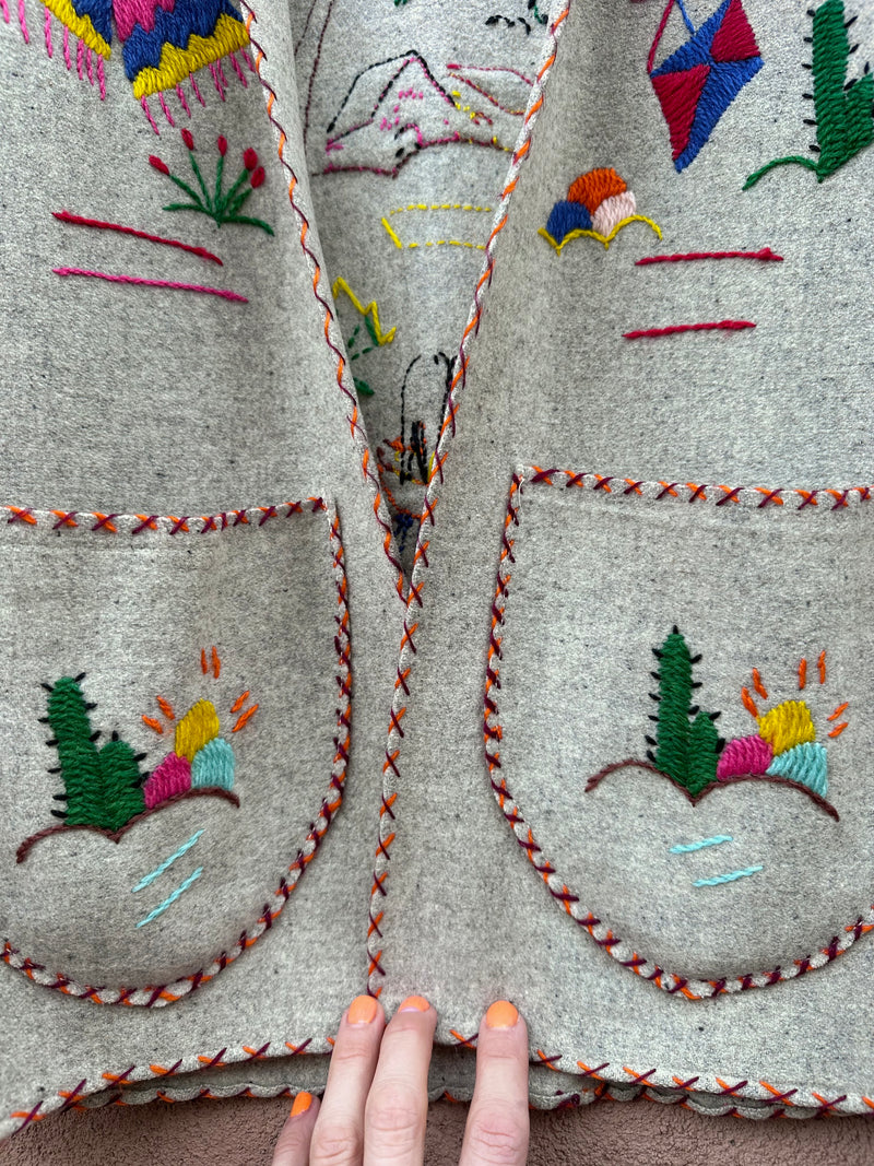 1950's Mexican Tourist Wool Jacket by Mikes MFG