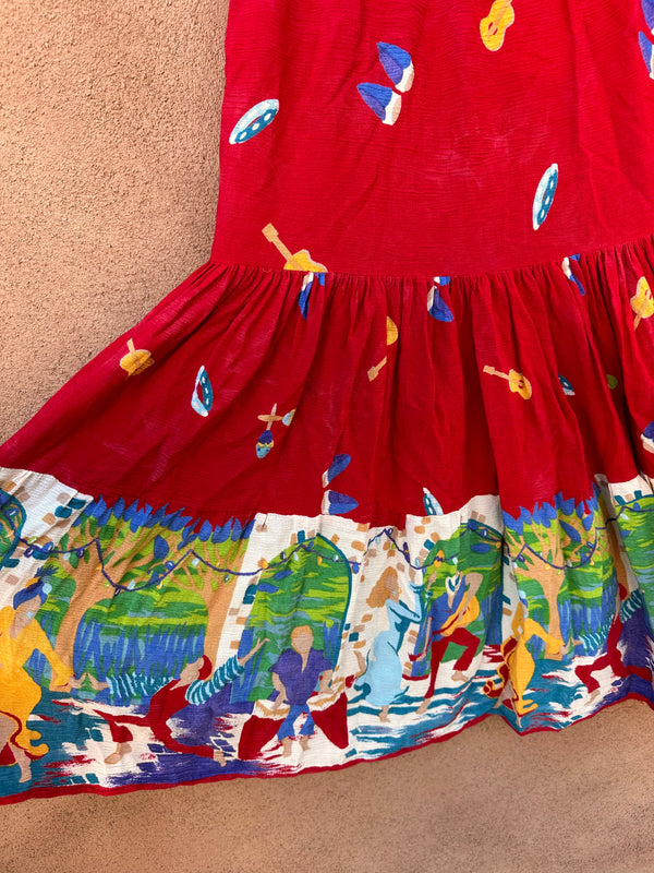 Magic of the Moon Mexican Skirt - as is