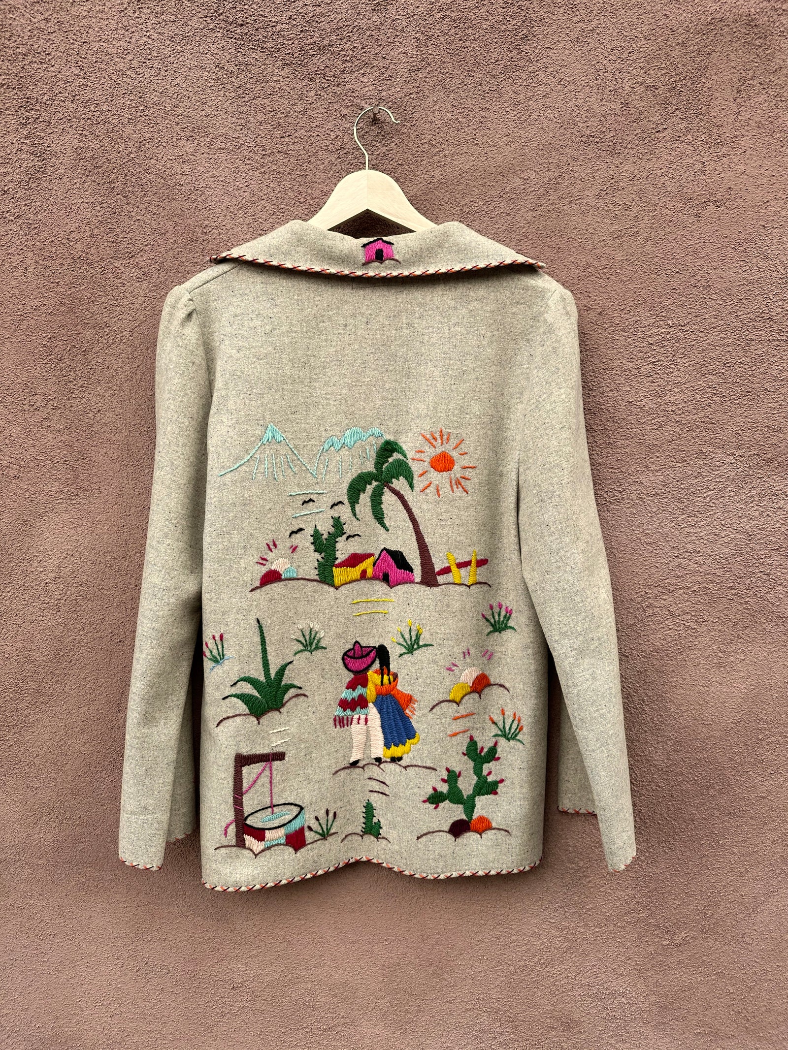 Vintage 1950's Mexican Tourist Wool Jacket by Mikes MFG – DESERT