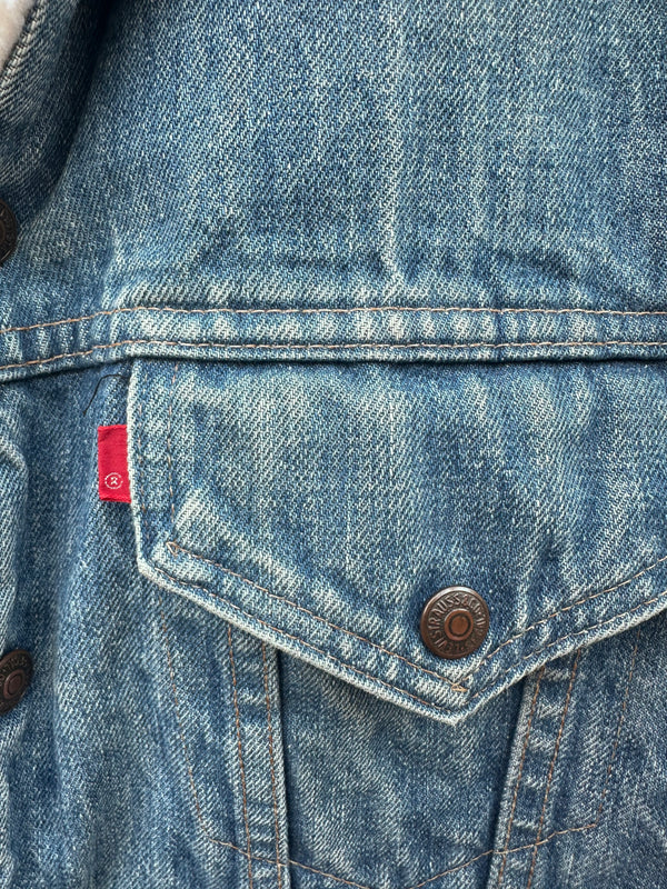 1970's Levi's Sherpa Denim Jacket with Faux Shearling