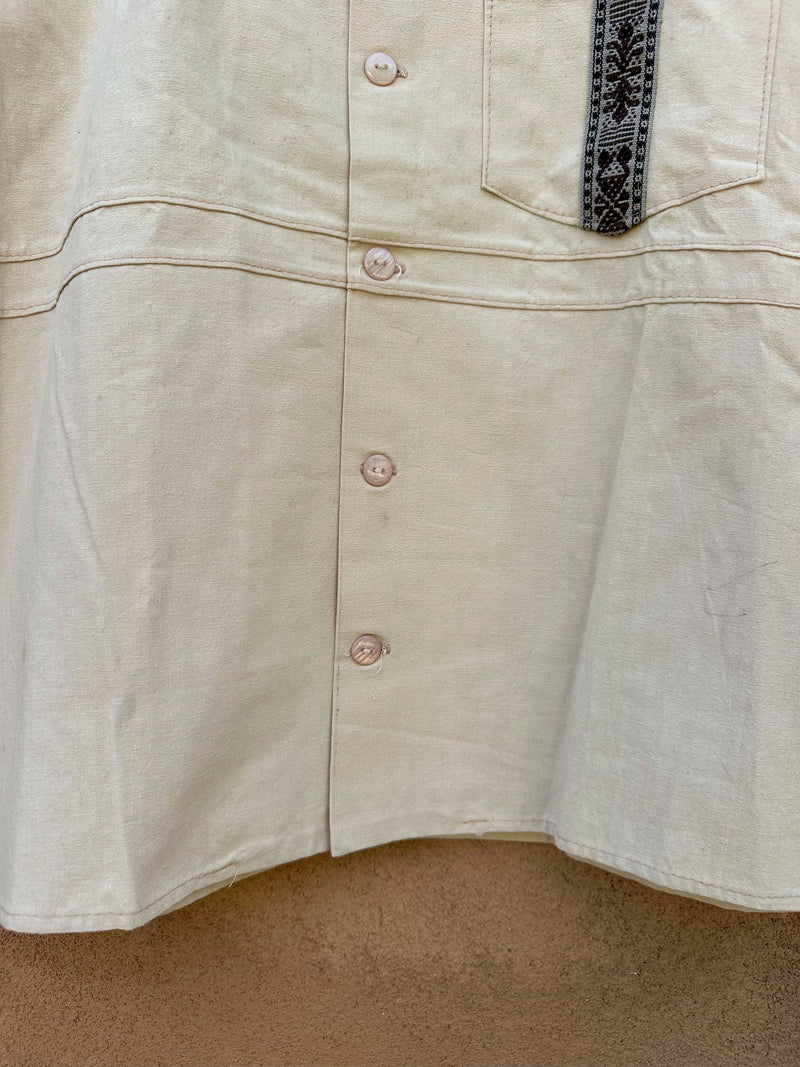 Artesanias 1960's "El Mercadito" Shirt, Made in Mexico