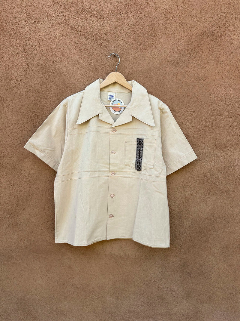 Artesanias 1960's "El Mercadito" Shirt, Made in Mexico