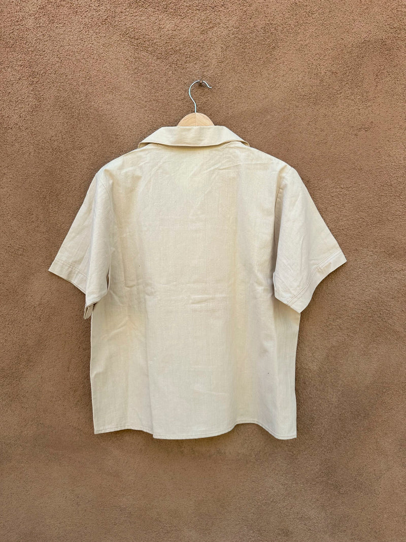 Artesanias 1960's "El Mercadito" Shirt, Made in Mexico