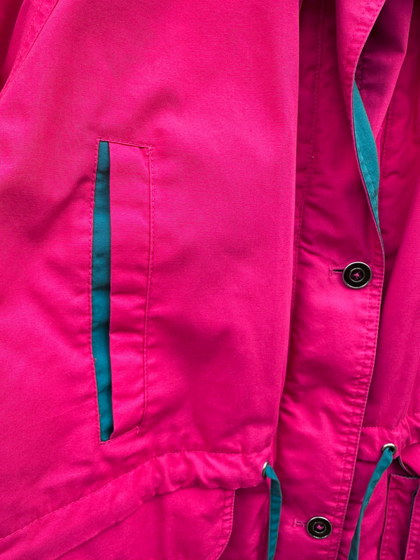 Pink & Teal Puffy Jacket by New Image
