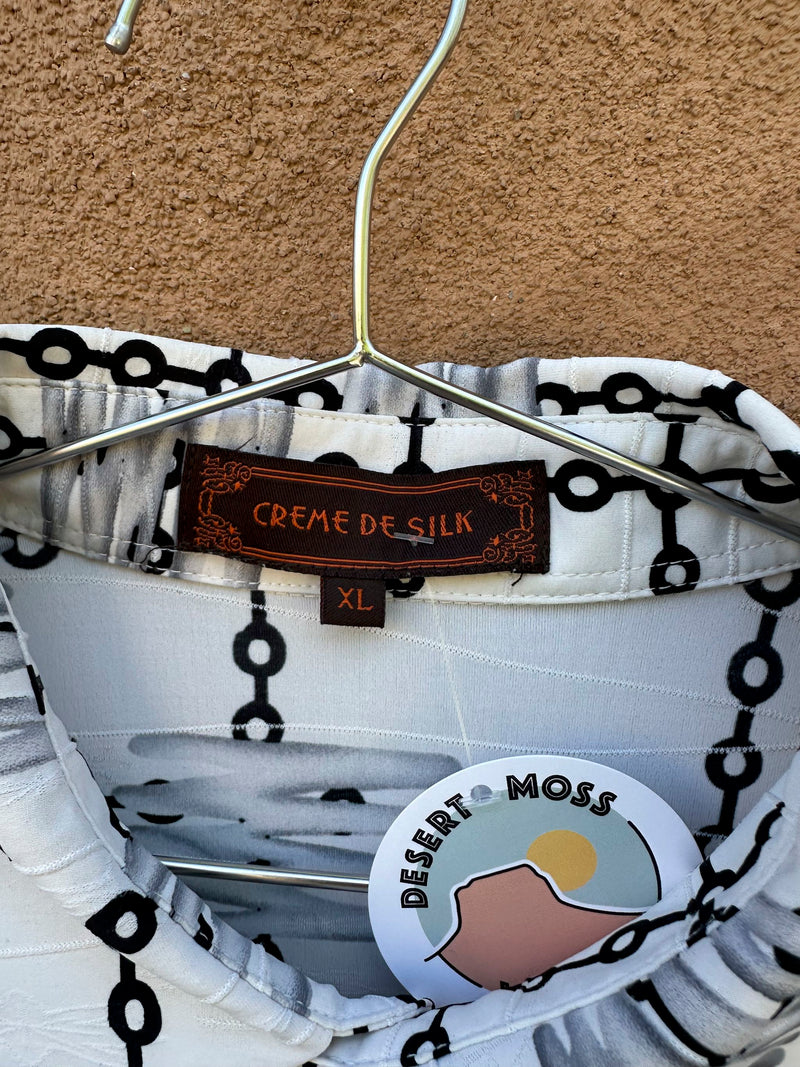 Chainlink Style Shirt by Creme de Silk