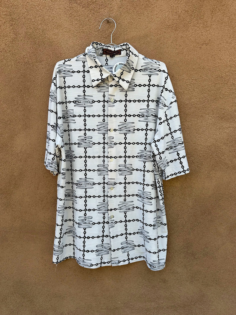 Chainlink Style Shirt by Creme de Silk
