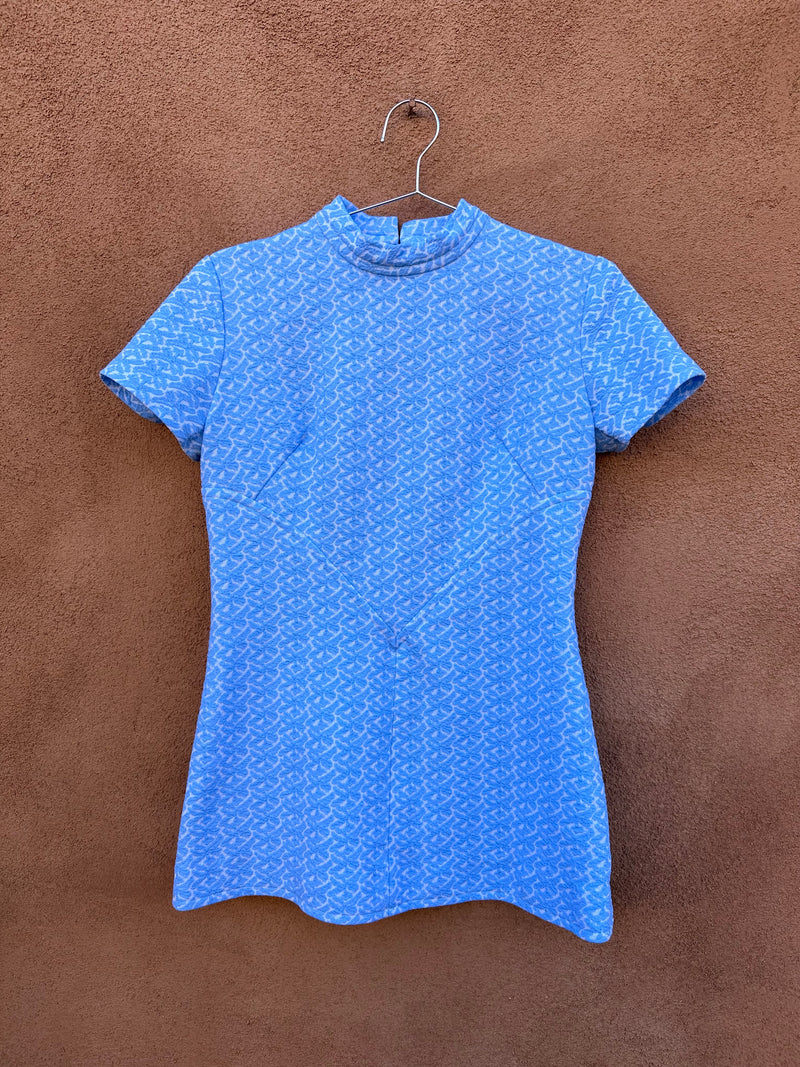 Baby Blue 1960's Top