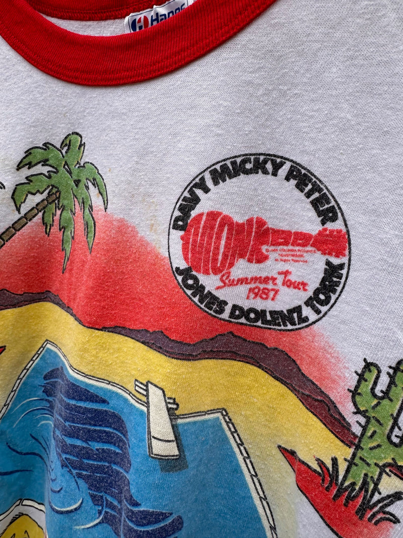 The Monkees 1987 Summer Tour Ringer Tee - as is