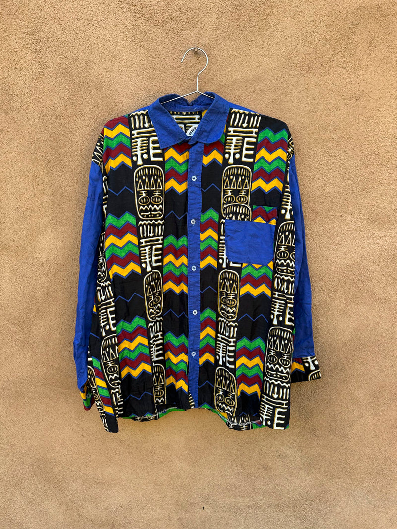 Afrocentric Men's Button Down Shirt