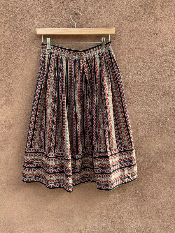 Boho Skirt with Wood Button