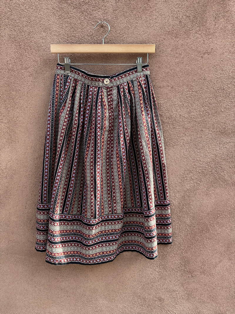 Boho Skirt with Wood Button