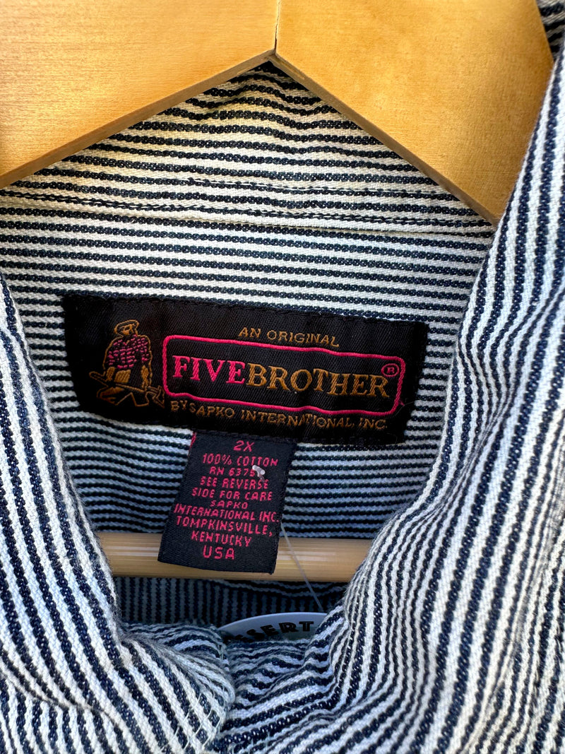 Five Brother Hickory Stripe Shirt