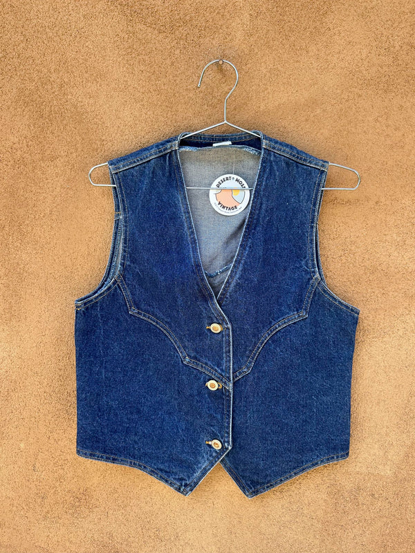 Heavy Denim Western Vest by Sierra West