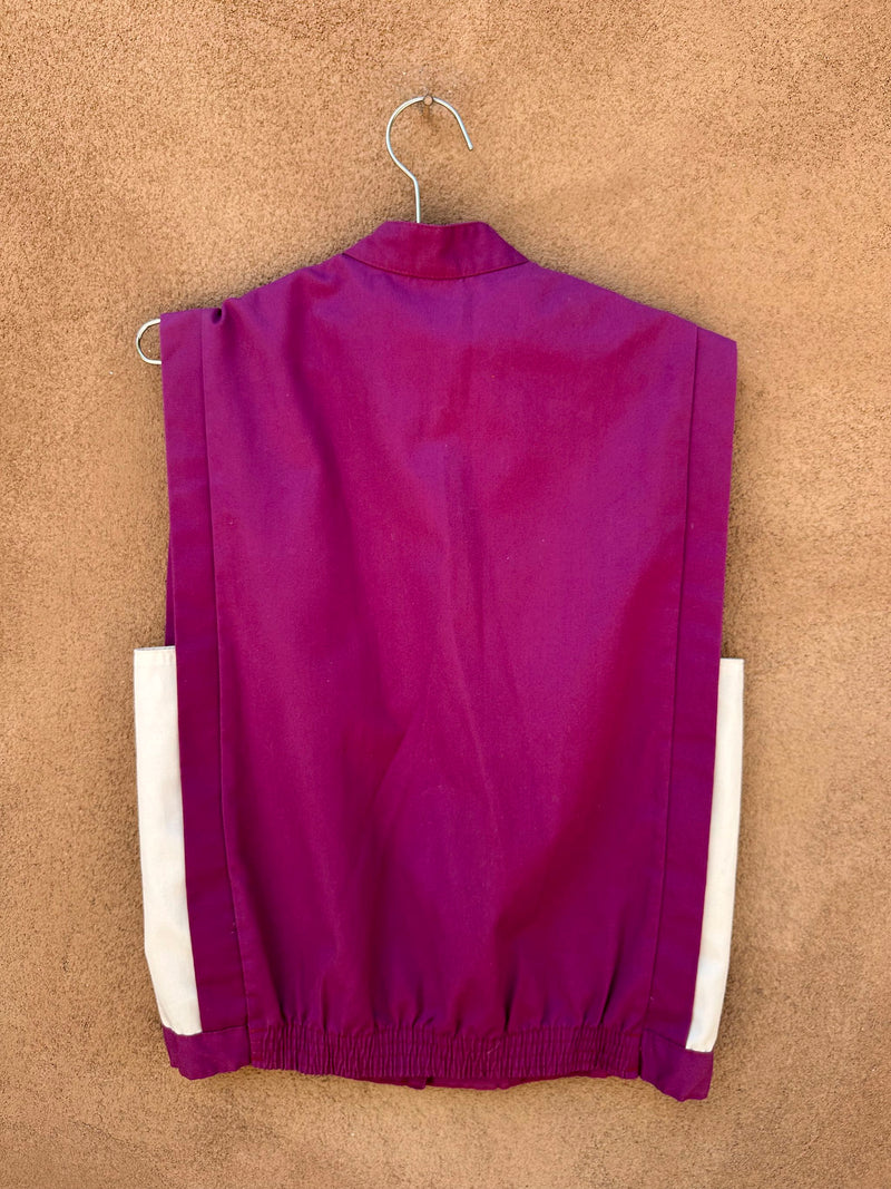 80's Magenta New Wave Safari Vest