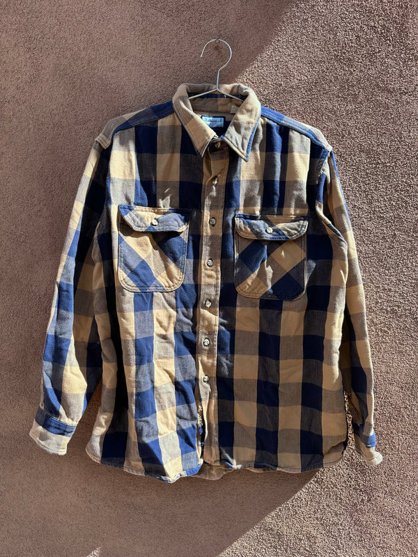 Blue & Tan Fieldmaster Flannel Shirt