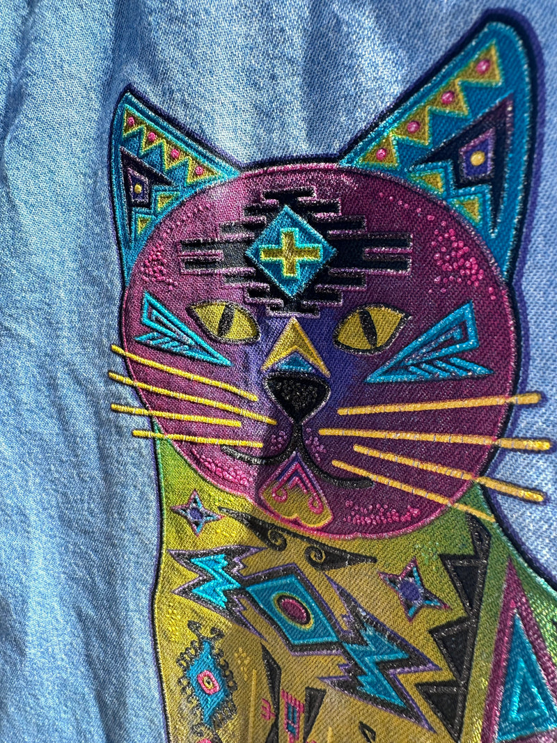 Southwest Cat Denim Shirt