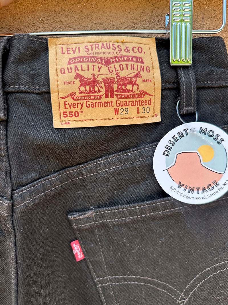 Black Levi's 505 Relaxed Fit 29 x 30