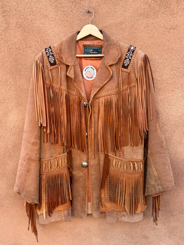 Buffalo Bill Style Echo Mountain Beaded & Fringed Leather Jacket