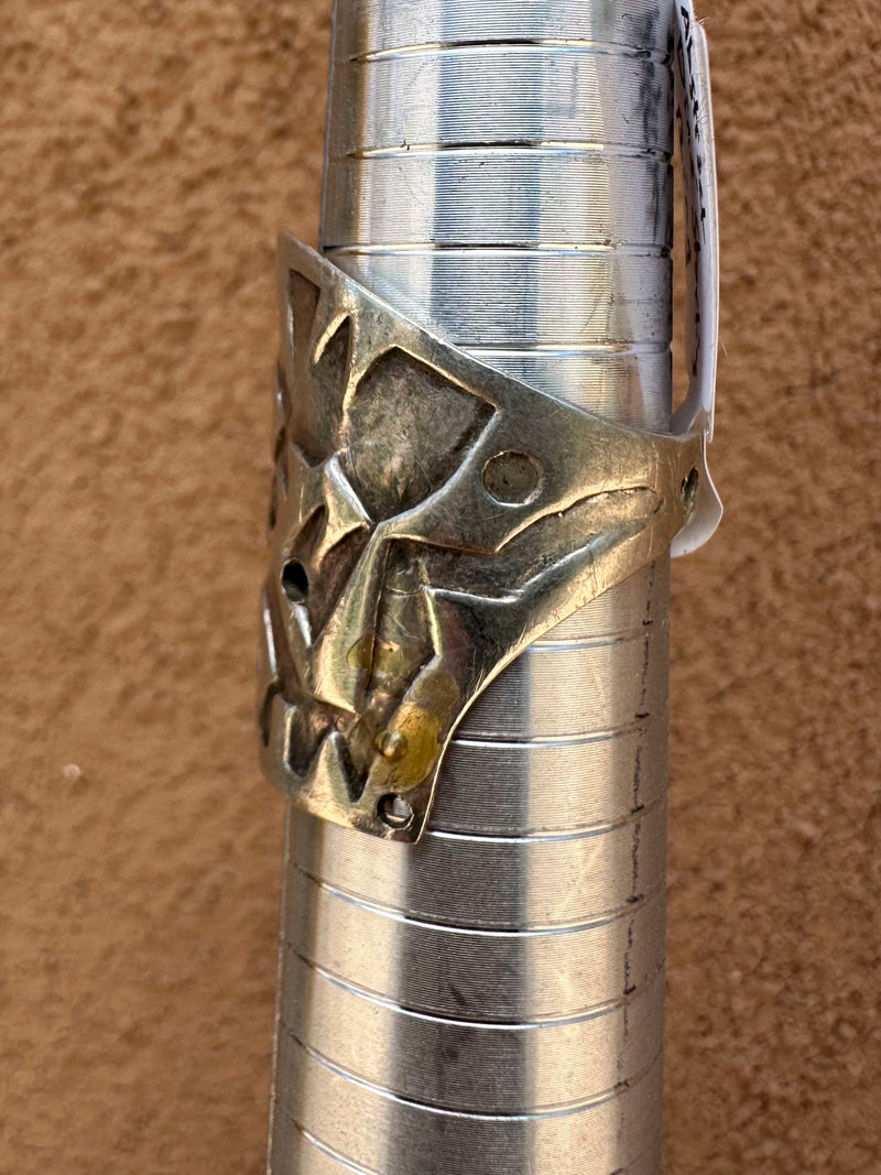 Abstract Diné Sterling Silver Ring