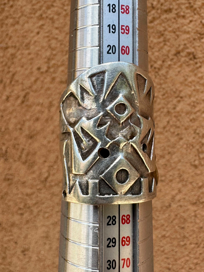 Abstract Diné Sterling Silver Ring