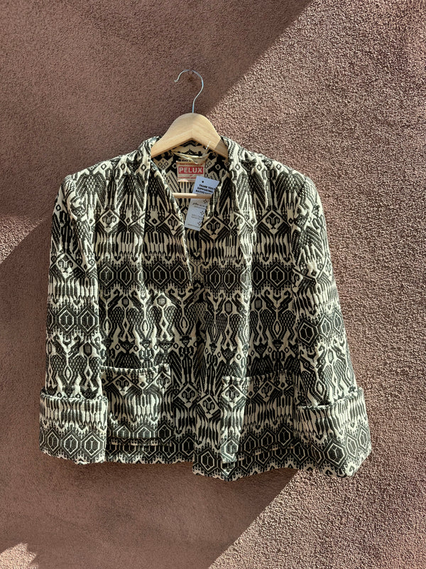 Black & White Guatemalan Handwoven Jacket