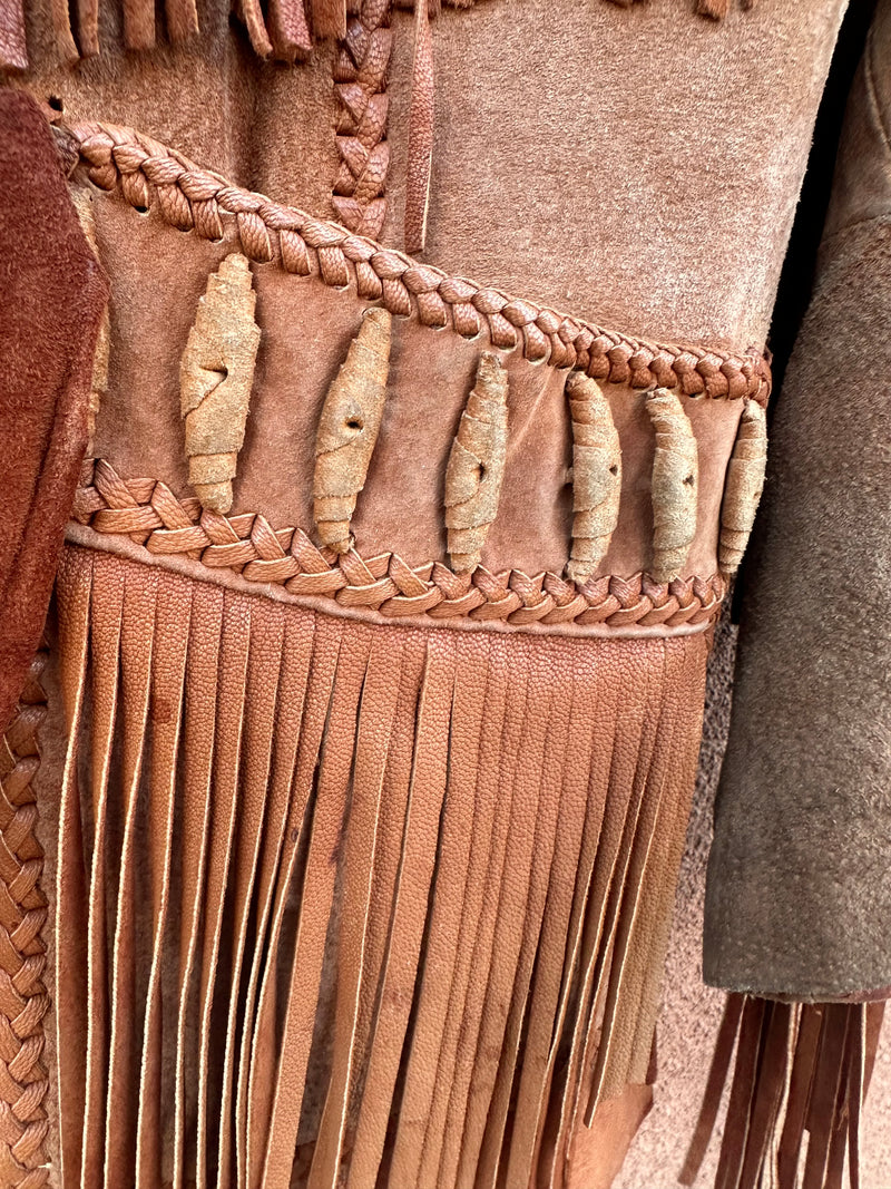 Buffalo Bill Style Echo Mountain Beaded & Fringed Leather Jacket