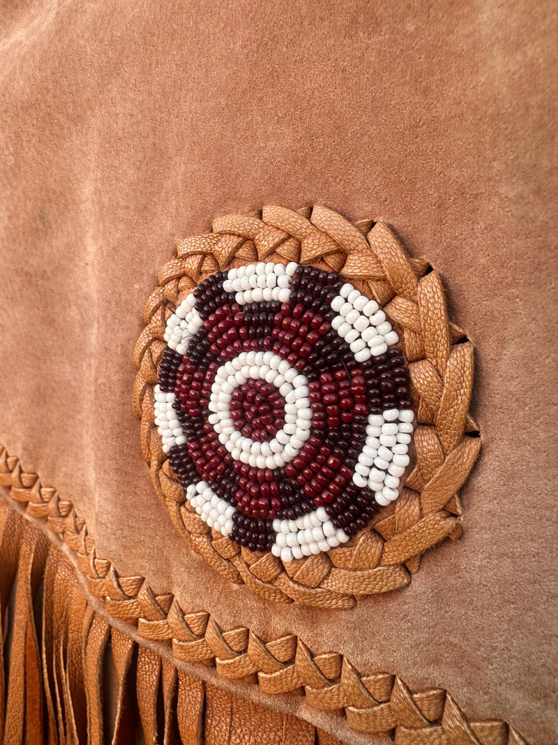 Buffalo Bill Style Echo Mountain Beaded & Fringed Leather Jacket