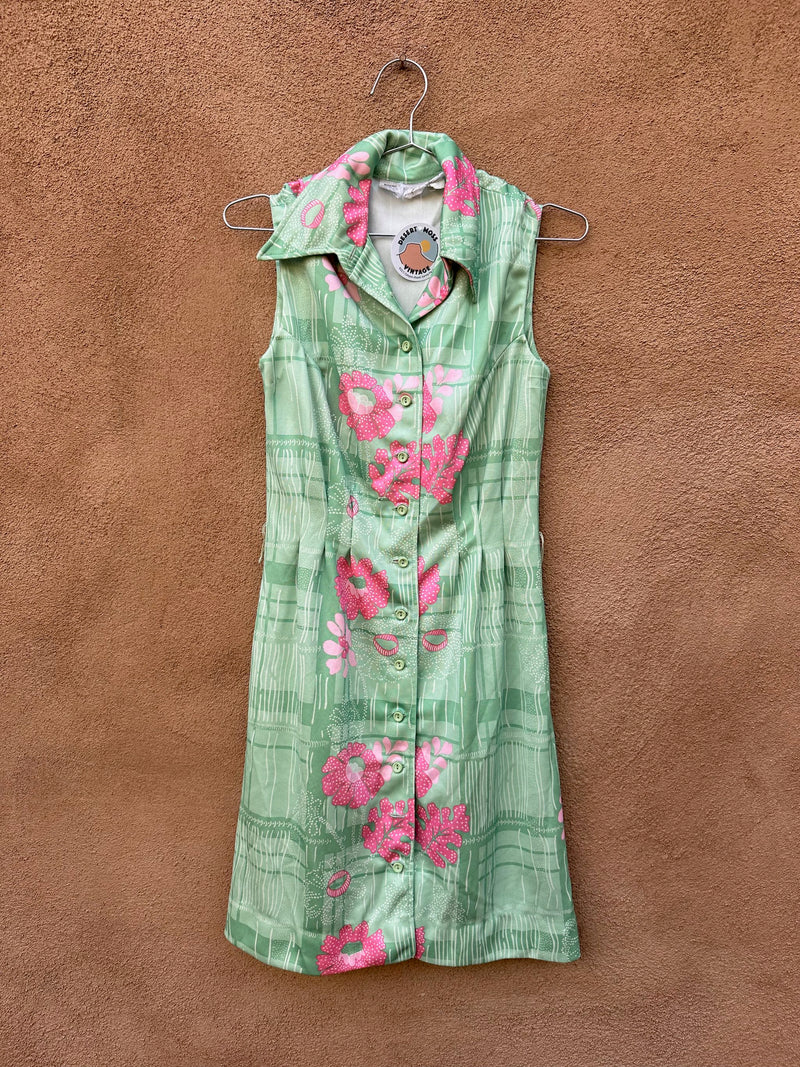 Vintage 1960's Green Leslie Fay Dress - as is Vintage 1960's Green Leslie Fay Dress - as is