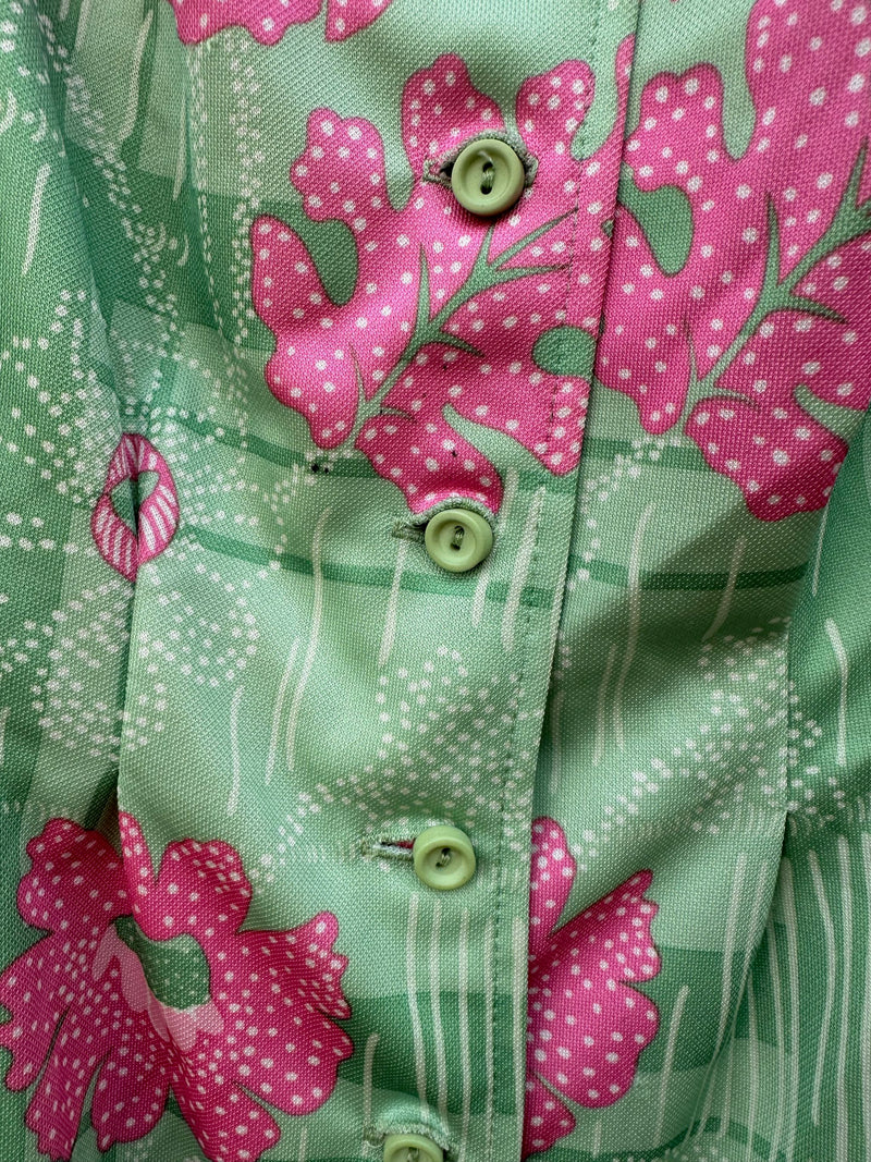 leslie fay dresses Vintage 1960's Green Leslie Fay Dress