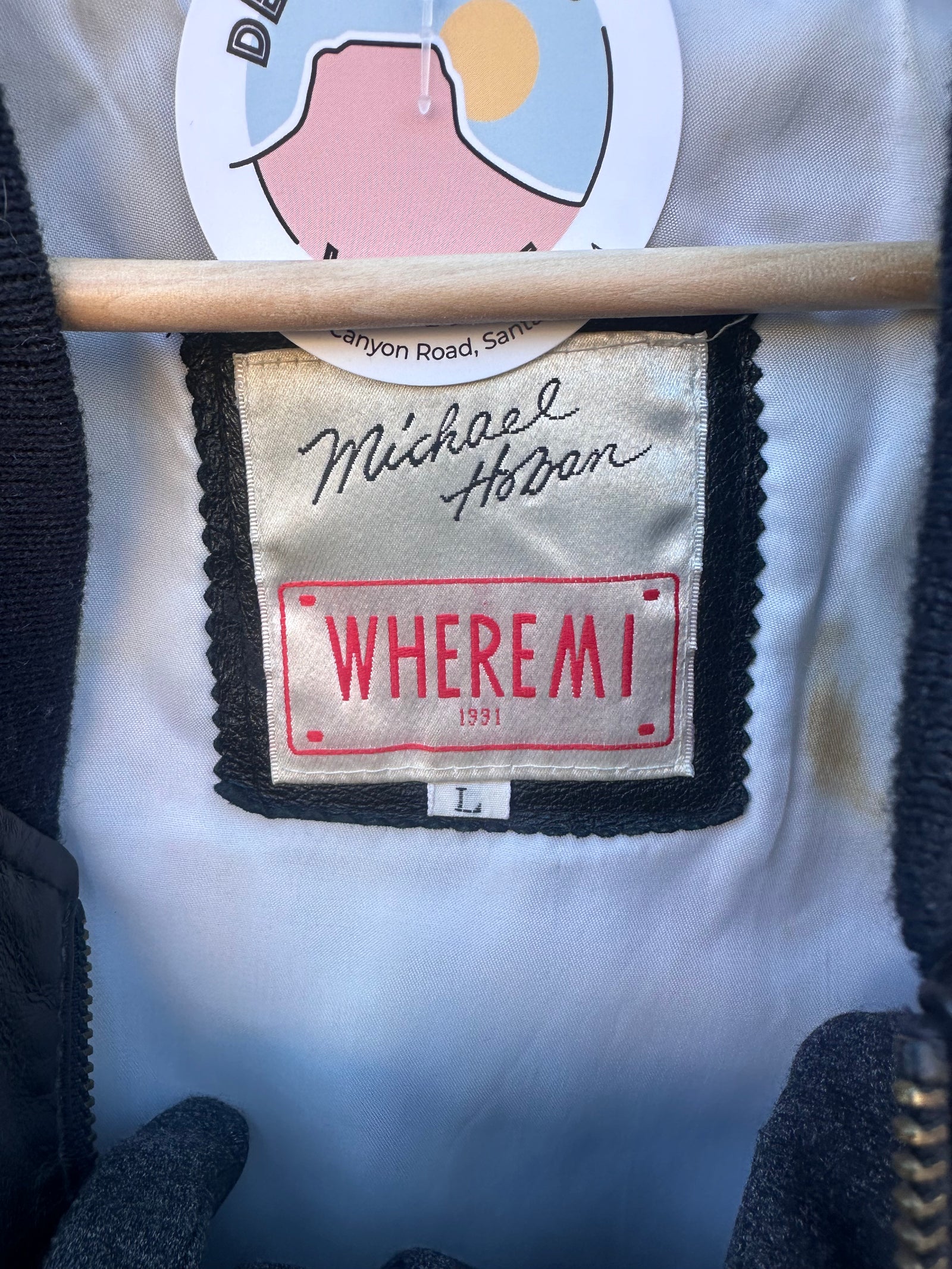 Vintage Rare 1980's Michael Hoban Where, MI Wolf Bomber Vintage Rare 1980's Michael Hoban Where, MI Wolf Bomber