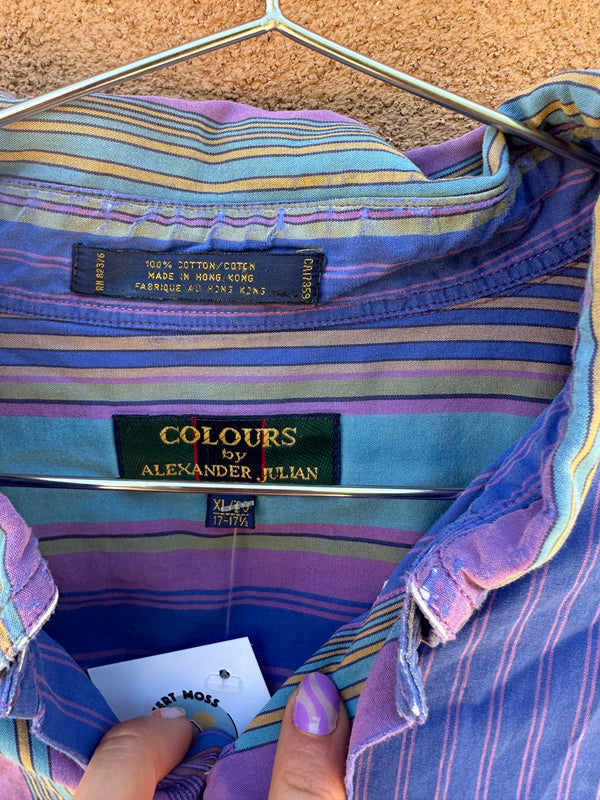 Colours by Alexander Julian Striped Shirt