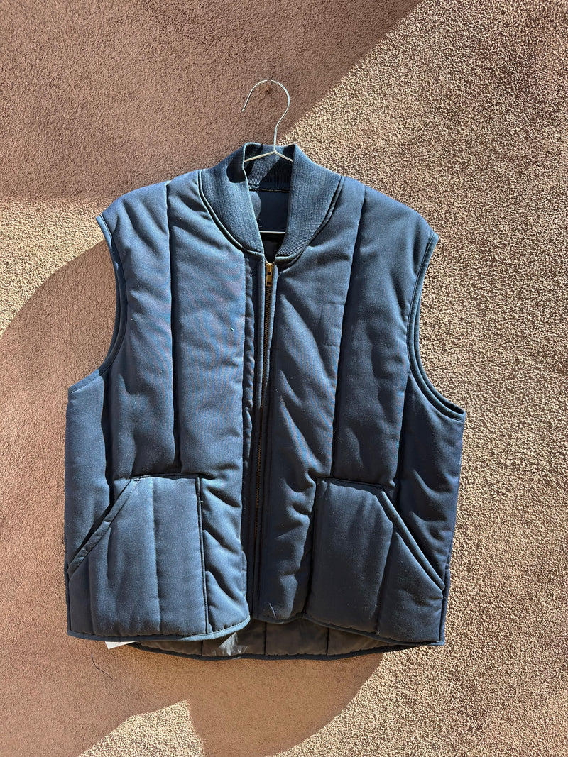 Vintage Cintas Quilted Navy Blue Workwear Vest – DESERT MOSS