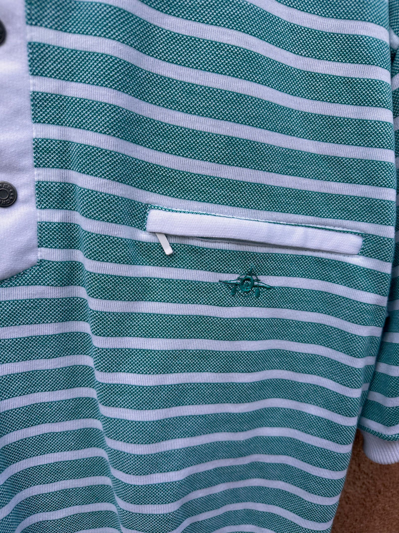 Striped Greenline International Polo Shirt