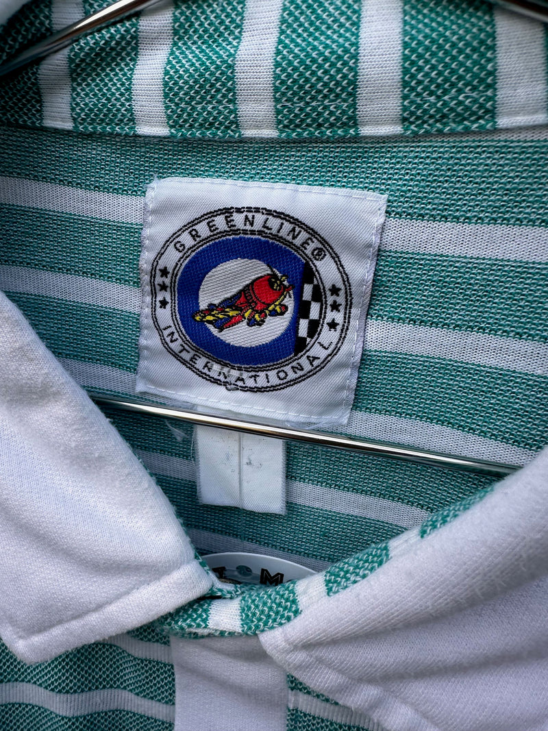 Striped Greenline International Polo Shirt